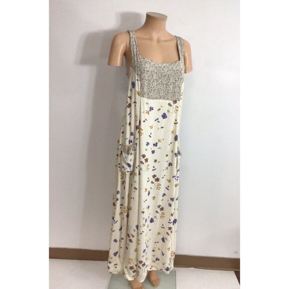 TT Mar Vintage Floral Dress Cottage Core Womens Medium - Picture 8 of 9